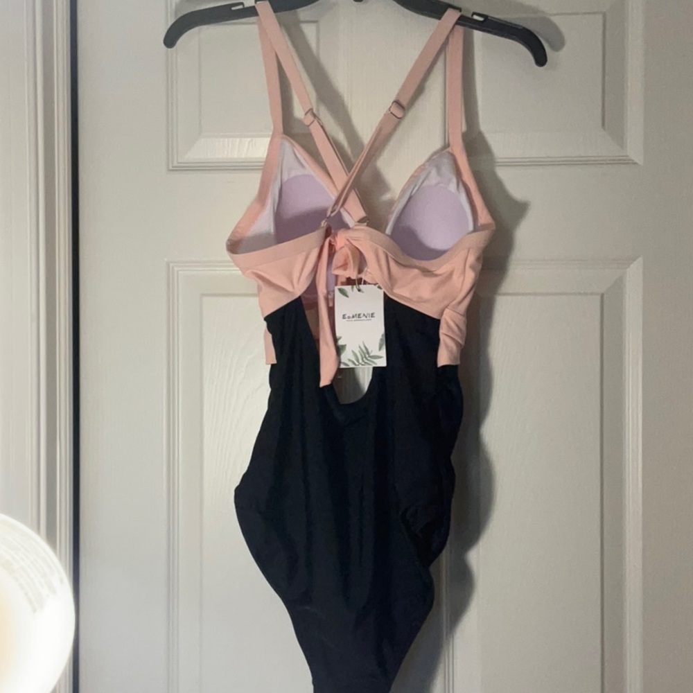 Women’s Pink and Black Swimsuit - Picture 4 of 5